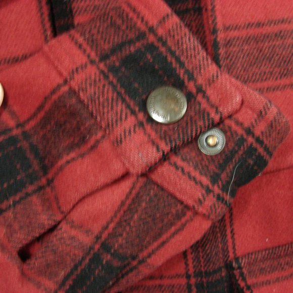 Mens Pendleton Wool Street Cruiser Coat 100 year celebration red plaid Large Jkt - Picture 15 of 16